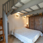 Chez Monique & Sa Fille à Bédoin - Chambre Twin Marine avec kitchenette