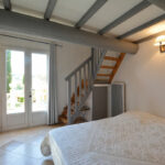 Chez Monique & Sa Fille à Bédoin - Chambre Twin Marine avec kitchenette